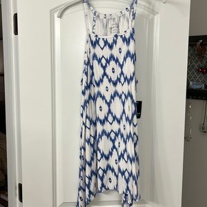 NWT white and blue tank